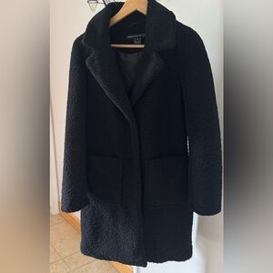 Cozy Black Teddy Coat